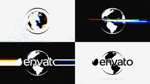 Glitch Earth-Logo
