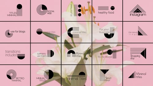 Minimal Titles And Transitions || After Effects