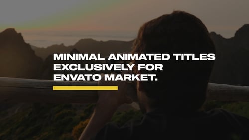 Minimal Animated Titles for Video Projects