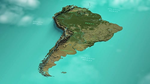 Mapa da América do Sul FC