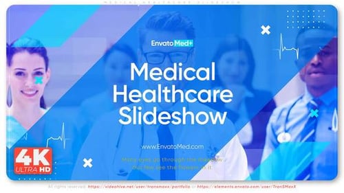 Geometric Medical Healthcare Business Presentation Slideshow