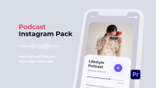 Modern Podcast Interface Templates for Instagram Stories