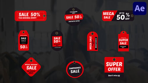 Discount Sale Titles | After Effects