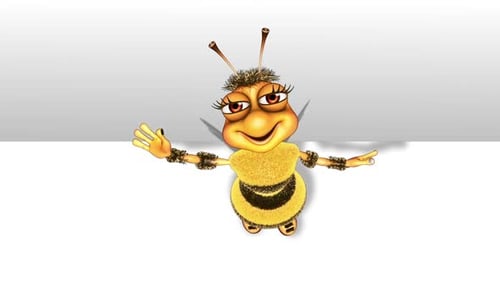 3D Cartoon Bee Character Waves and Gives Thumbs Up