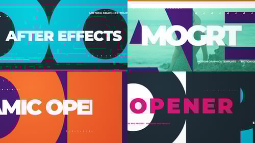 Dynamic Openers - After Effects