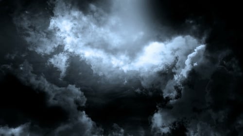 Dark Ominous Clouds Time-Lapse Background