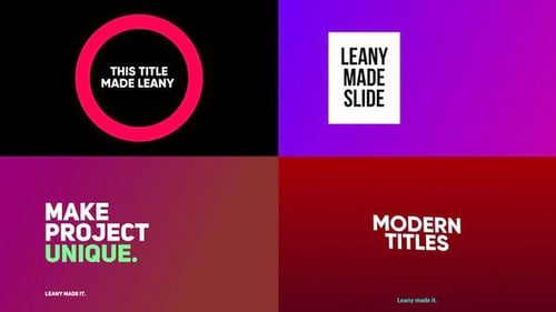 Dynamic Modern Animated Titles and Lower Thirds