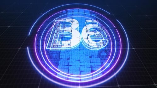 Dynamic Neon Tech Logo Reveal Intro