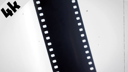Film Strip Overlay with Vintage Dust and Scratches Effect