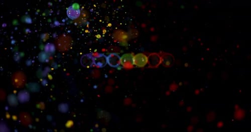 Explosion der Regenbogen-Farbe