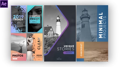 Modern Social Media Stories with Dynamic Text