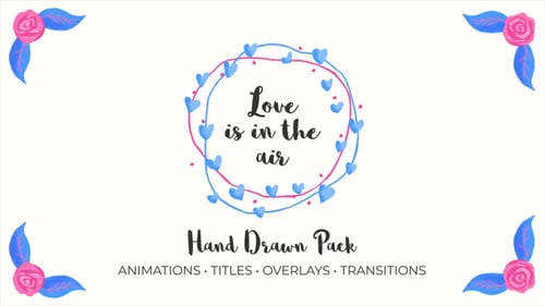 Love Is In The Air. Hand Drawn Pack