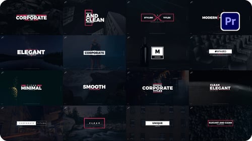 Clean Minimalist Typography Title Pack