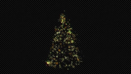 Magischer Weihnachtsbaum mit Alpha