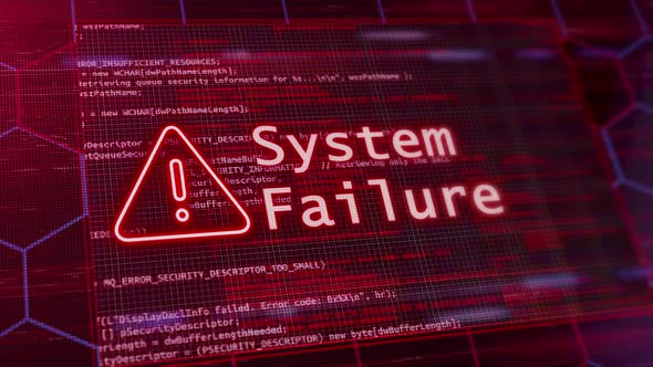 Digital System Failure Error Text Glitch Animation, Backgrounds Motion ...