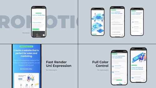 Modern Mobile App Promo and Website UI Display