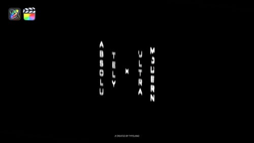 Dynamic Glitch Typography Titles Animation