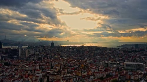 Blick auf den Sonnenuntergang Istanbul
