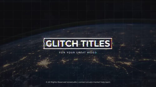 Dynamic Glitch Text Animations and Lower Thirds