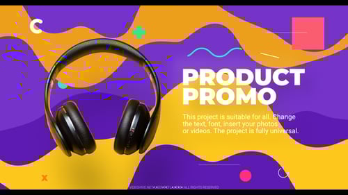 Minimalistic product promo
