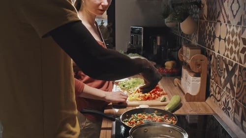 Cooking Vegetable Stir Fry