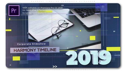 Dynamic Corporate Timeline Slideshow with Clean Graphics