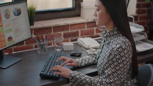 Close Up of Person Working on Business Project Design