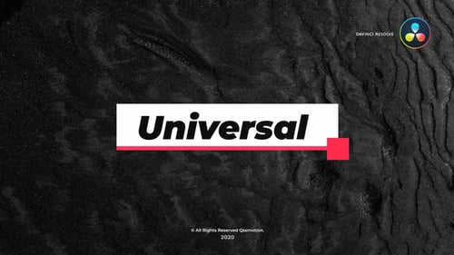 Universelle und saubere Titel für DaVinci Resolve