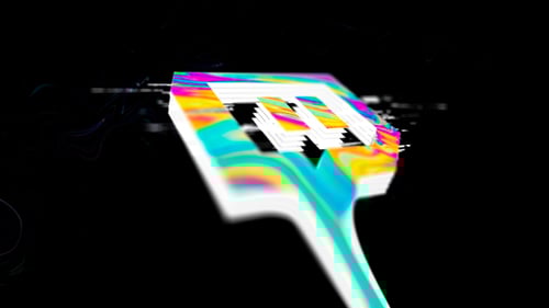 Dynamic Glitch Logo Reveal