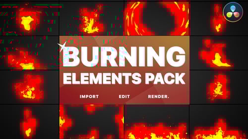 Burning Elements | DaVinci Resolve