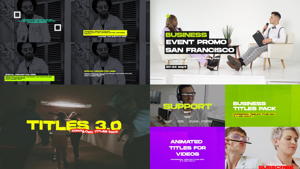 Cover for Business Titles and Lower Thirds Pack