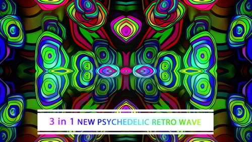 Psychedelic Abstract Flowing Organic Background Loop Animation