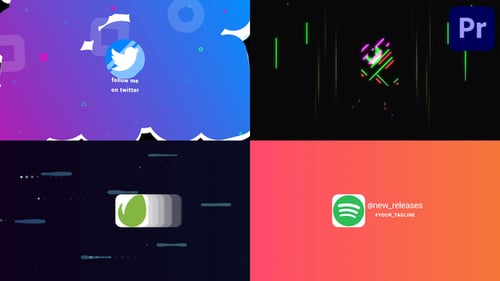 Dynamic Logo Reveal Pack with Glitch and Geometric Effects