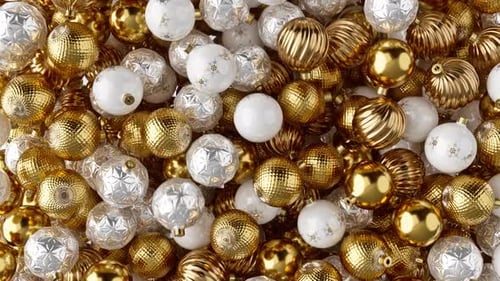 Golden Silver Christmas Ornament Pile Reveal