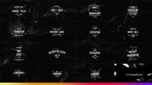 15 Grunge Vintage Titles Pack 3