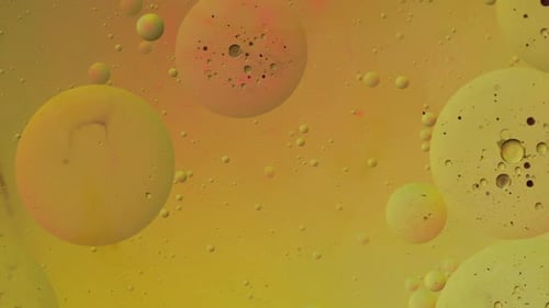 Fantastic Structure of Colorful Bubbles. Chaotic Motion. Abstract Background