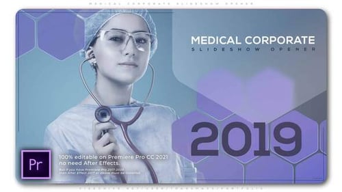 Modern Corporate Medical Timeline Presentation Opener
