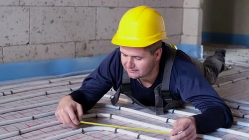 Modern Installation of Underfloor Heating in the Kitchen