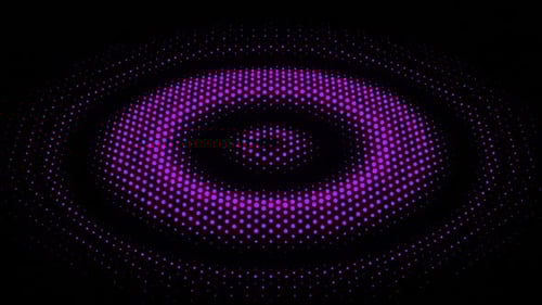 Dynamic Digital Eye Pattern Animation with Shifting Colors