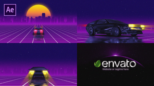 Logo Retro Galaxy Reveal