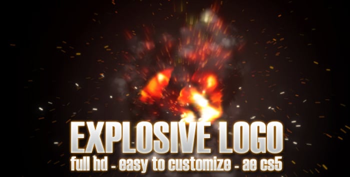 Explosive Logo, Logo Stings ft. explosion & fire reveal - Envato