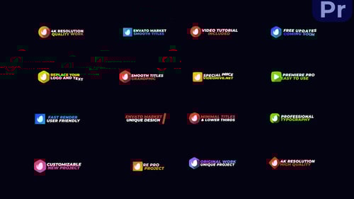 Minimal Modern Titles and Lower Thirds Pack