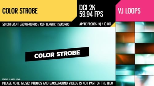 Estroboscópio colorido (conjunto 2K)