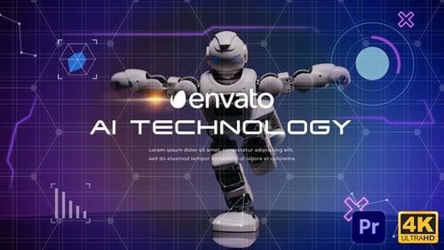 AI Technology Slideshow | Premiere Pro MOGRT