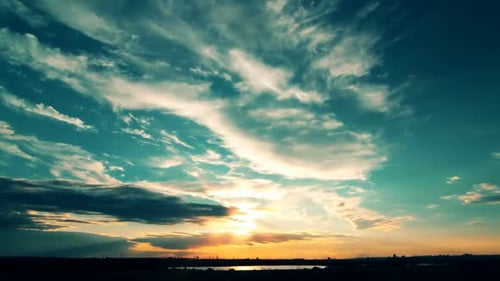 Dramatic Cloudscape at Sunrise or Sunset
