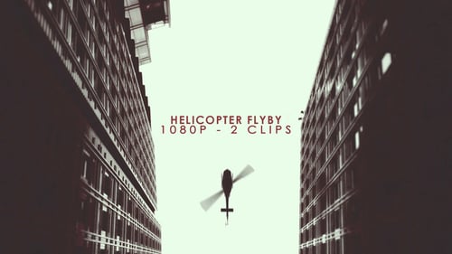 Helicopter Flyby Through Building Blocks