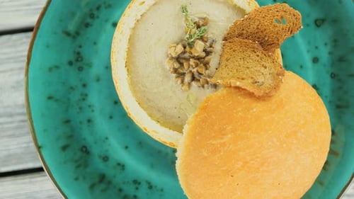 Mushroom Soup Top View