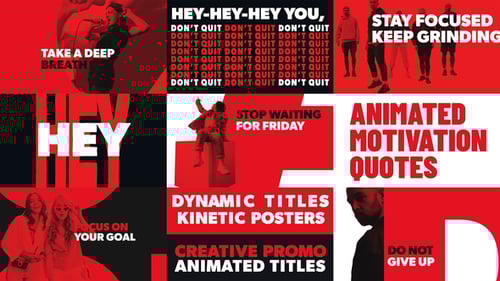 Dynamic Kinetic Typography Titles for Engaging Promos