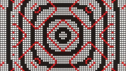 Vj Loop Animation Of Pixel Mosaic Ver13 02