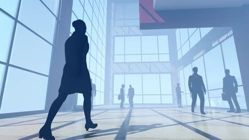 Business People at Plaza Hall